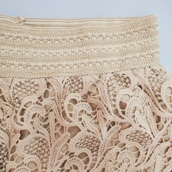 Today's Designer | Embroidered Nude Capris - Picture 4 of 8